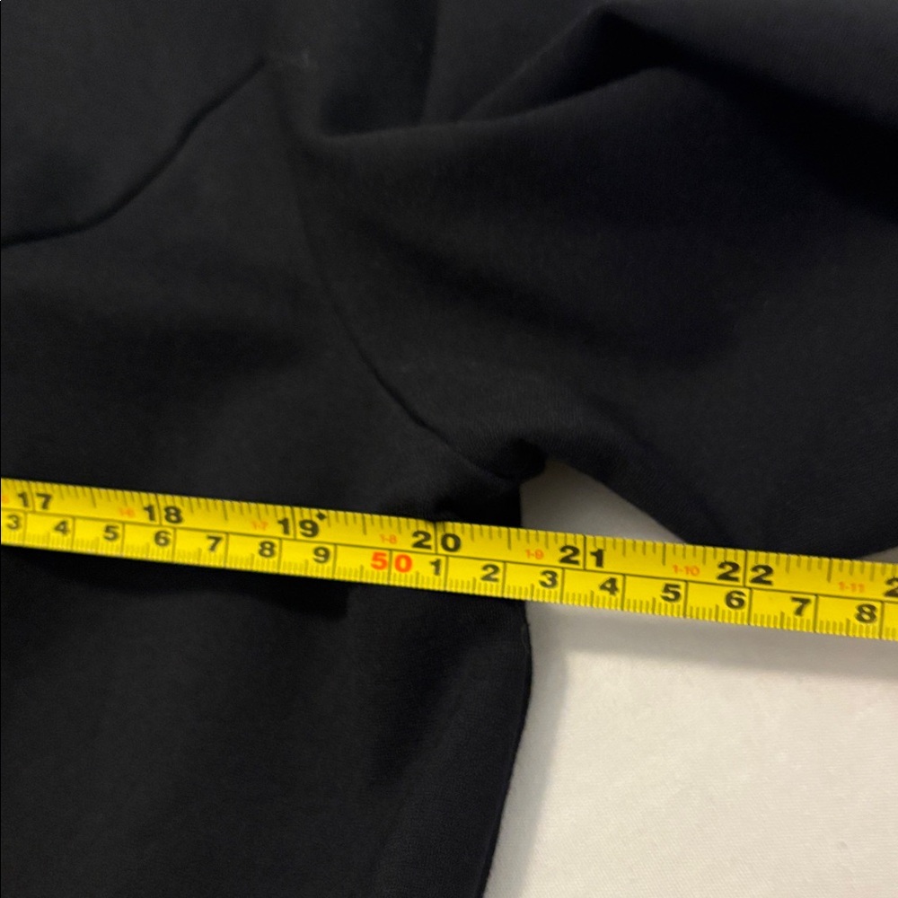 Talbots Black Ponte Peplum Top SZ XL with gold accent 3/4 sleeve dressy career - Picture 6 of 13